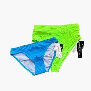 Salt + Cove Ribbed Bikini Bottom Bundle of 2 Size Small NWT